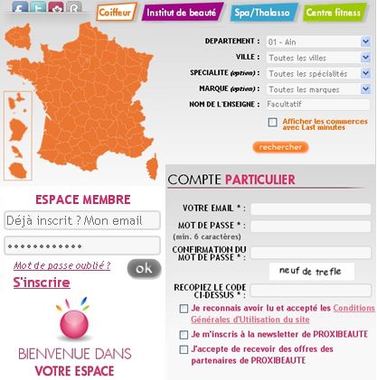 Proxibeauté - Développement spécifique Cognix Systems Proxibeauté - Développement spécifique Cognix Systems